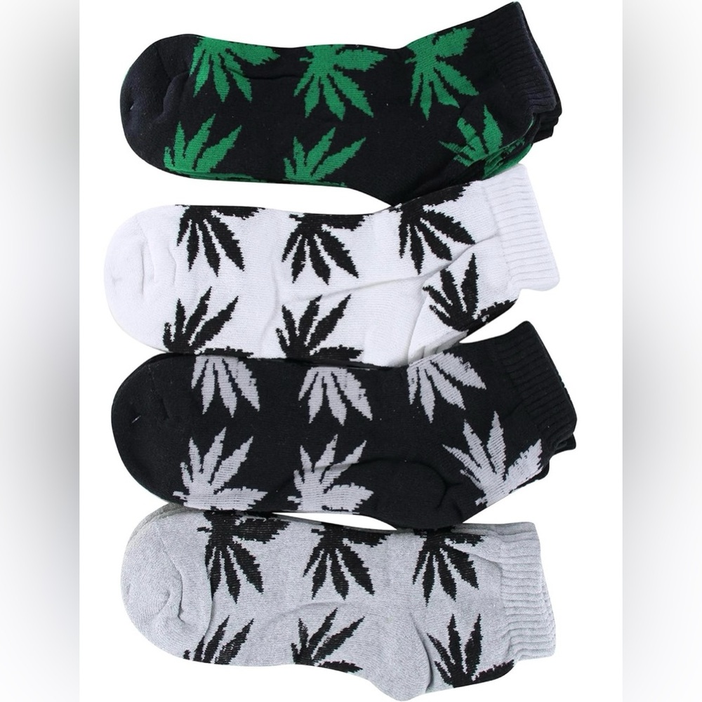 Weed Leaf Plant Socks Size 10-13 New (Choose 1 pair) New